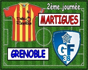 Football, CFA, Saison 2013-2014, Groupe C, GF 38, FC Martigues. Les Martégaux à l'épreuve du Stade des Alpes