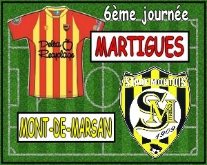 Football, CFA groupe C, saison 22013-2014, 6ème journée, samedi 21 septembre 2013 - Le Stade Montois reçoit le FC Martigues
