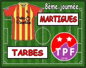 Football, CFA, Championnat, Groupe C, 8ème journée, Saison 2013-2014 - Le FC Martigues se déplace à Tarbes !