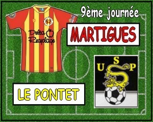 Football, CFA, Championnat, Groupe C, Saison 2013-2014, 9ème journée, Samedi 2 novembre 2013 - Le FC Martigues reçoit l'US Le Pontet