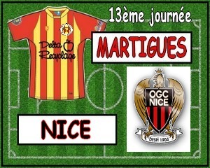 Football, CFA, 13ème journée, Groupe C, Saison 2013-2014 - Le FC Martigues se déplace à l'OGC Nice !