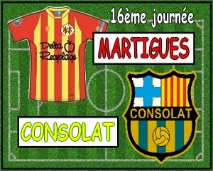 Football, CFA, Saison 2013-2014, Groupe C, 16ème journée, Samedi 25 janvier 2013 - GS Consolat reçoit le FC Martigues