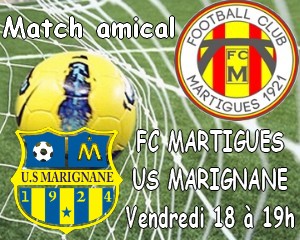 Football, CFA, Saison 2014-2015 - Match amical entre le FC Martigues et l'US Marignane