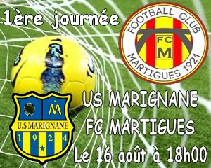 Football, CFA, Saison 2014-2015 - Le FC Martigues défie l'US Marignane