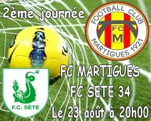 Football, CFA, Saison 2014-2015 - Le FC Martigues reçoit le FC Sète (2ème journée)