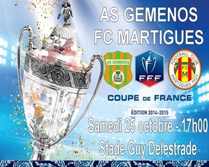 Football, Coupe de France, Saison 2014-2015 - Le FC Martigues défie l'AS Gémenos !