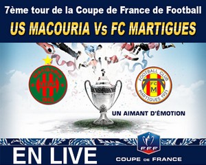 Football, Coupe de France, Saison 2014-2015 - US Macouria - FC Martigues en streaming !