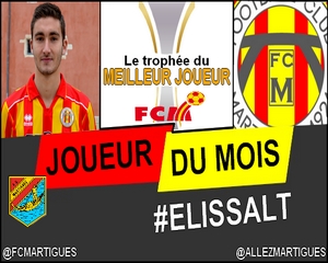 FC Martigues - Victor Elissalt élu joueur du mois janvier-février