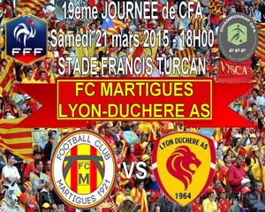 Football, CFA, Saison 2014-2015 - Le FC Martigues reçoit Lyon-Duchère AS !