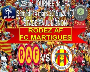 Football, CFA, Saison 2014-2015, Rodez AF - FC Martigues