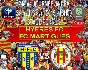 Football, CFA, Saison 2014-2015 - Le FC Martigues se déplace face au Hyères FC !