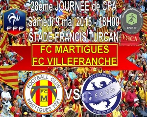 Football, CFA, Saison 2014-2015 - FC Martigues - FC Villefranche !