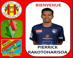 FC Martigues - Pierrick Rakotoharisoa arrive au FC Martigues !