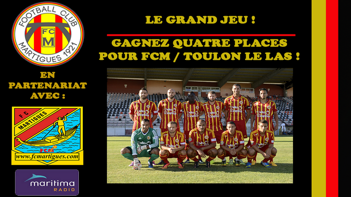 Gagnez vos places pour FC Martigues - SC Toulon-le-Las