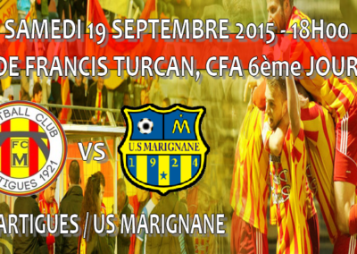 J6 CFA, FCM – Marignane: Gagnez vos places pour le derby !