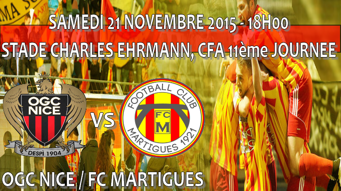 CFA, 11ème journée - OGC Nice - FC Martigues