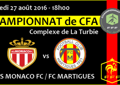 CFA J3, Monaco – FCM : Continuer son ascension sur le Rocher
