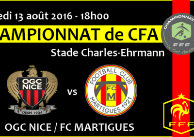 CFA J1, Nice – FCM: Les Martégaux dans les starting-blocks !