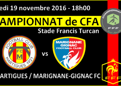 CFA J11, FCM – Marignane-Gignac : Le derby pour se relancer ?