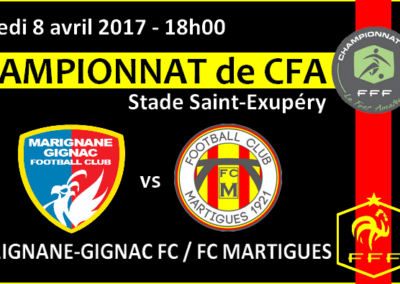 CFA J25, Marignane-Gignac – FCM: Pour la passe de trois ?