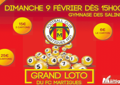 Evènement : grand loto du FC Martigues le 9 février