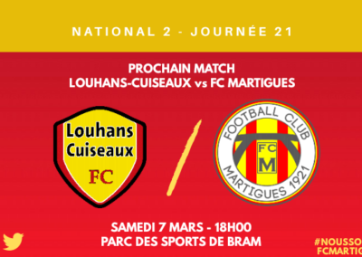 N2 / J21, Louhans-Cuiseaux – FCM : l’avant-match et les groupes