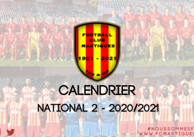 National 2 : Le calendrier du FC Martigues