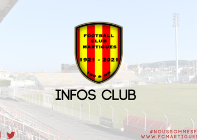 FC Martigues : informations importantes sur les inscriptions
